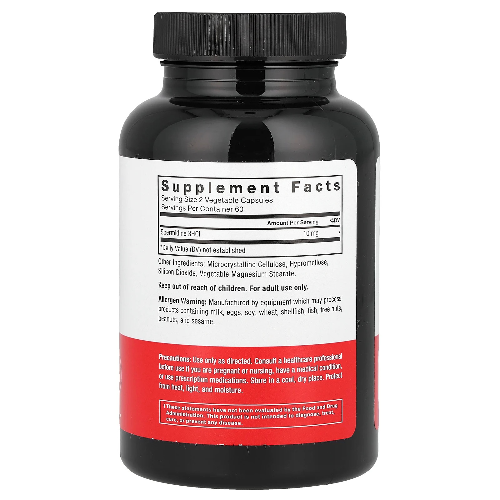 Spermidine, 10 mg, 120 Vegetable Capsules (5 mg per Capsule)