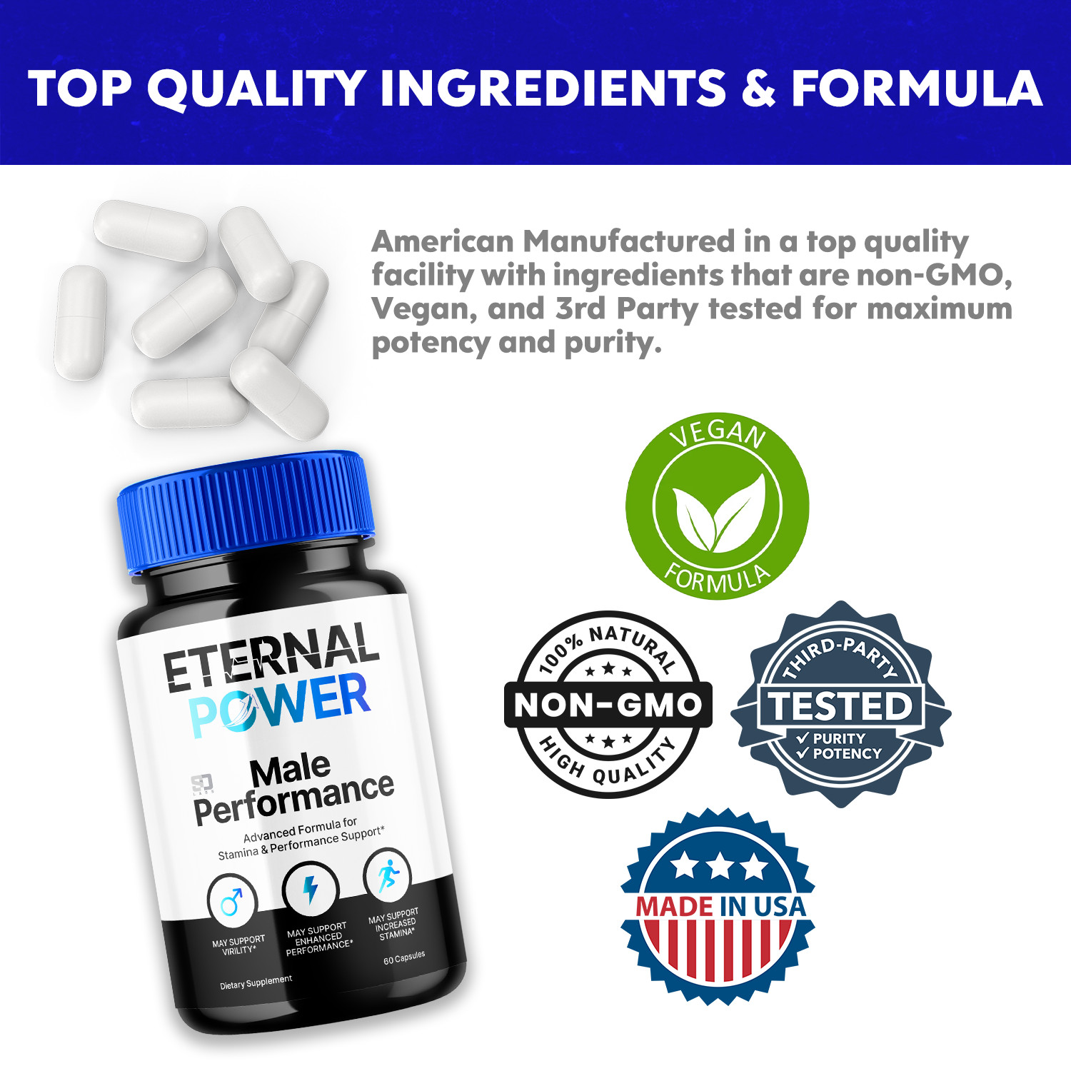 Eternal Power Male Performance Advanced Formula (3 Pack)