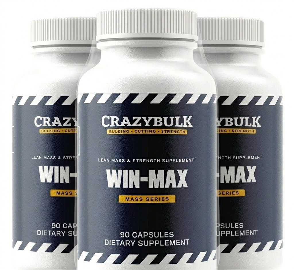 CRAZYBULK WIN-MAX | Natural Anabolic Body Building Supplement Pack of 3