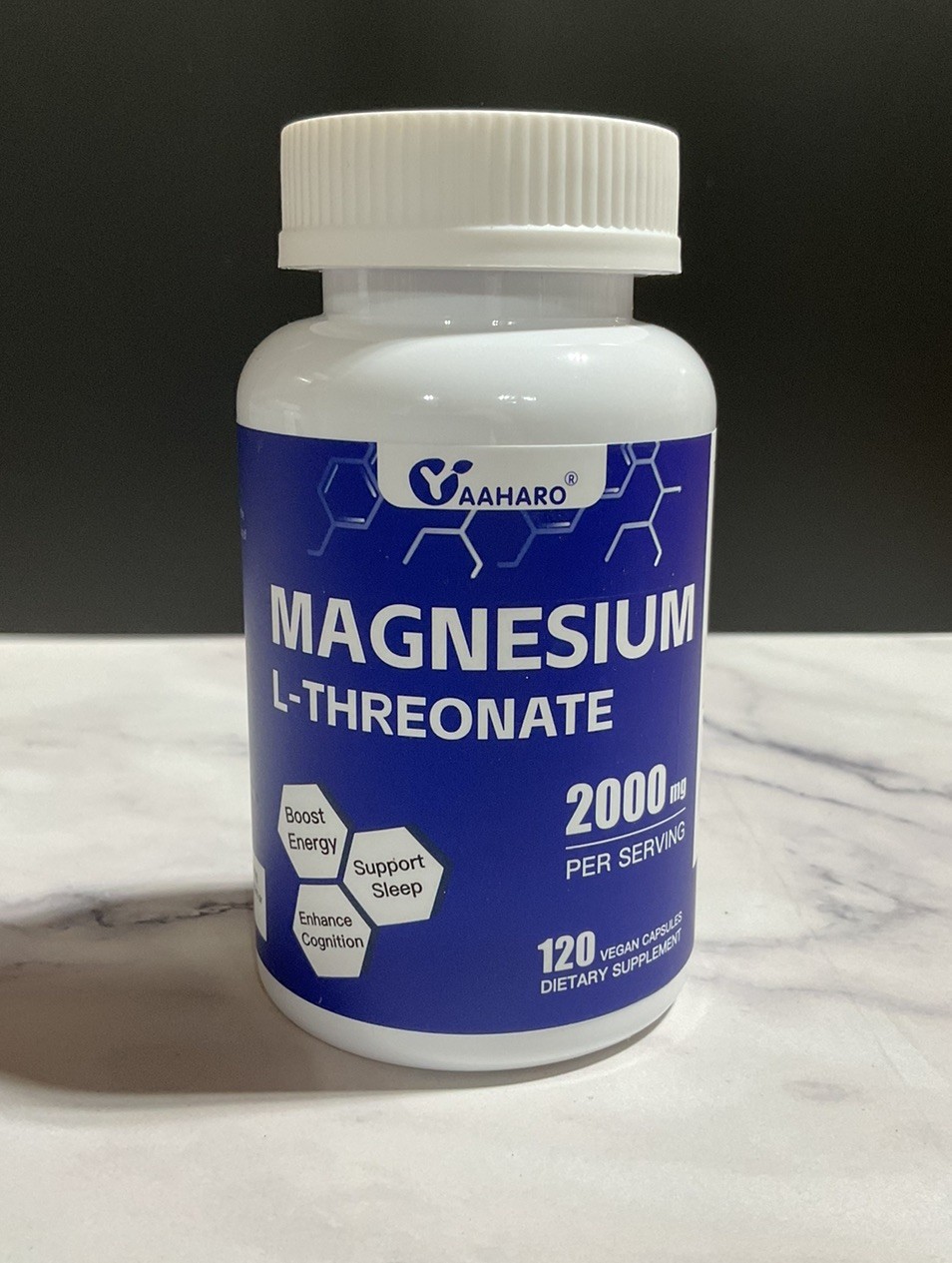 2 PACK Magnesium L Threonate – 120x Capsules – 2000 MG per Serving – Non-GMO