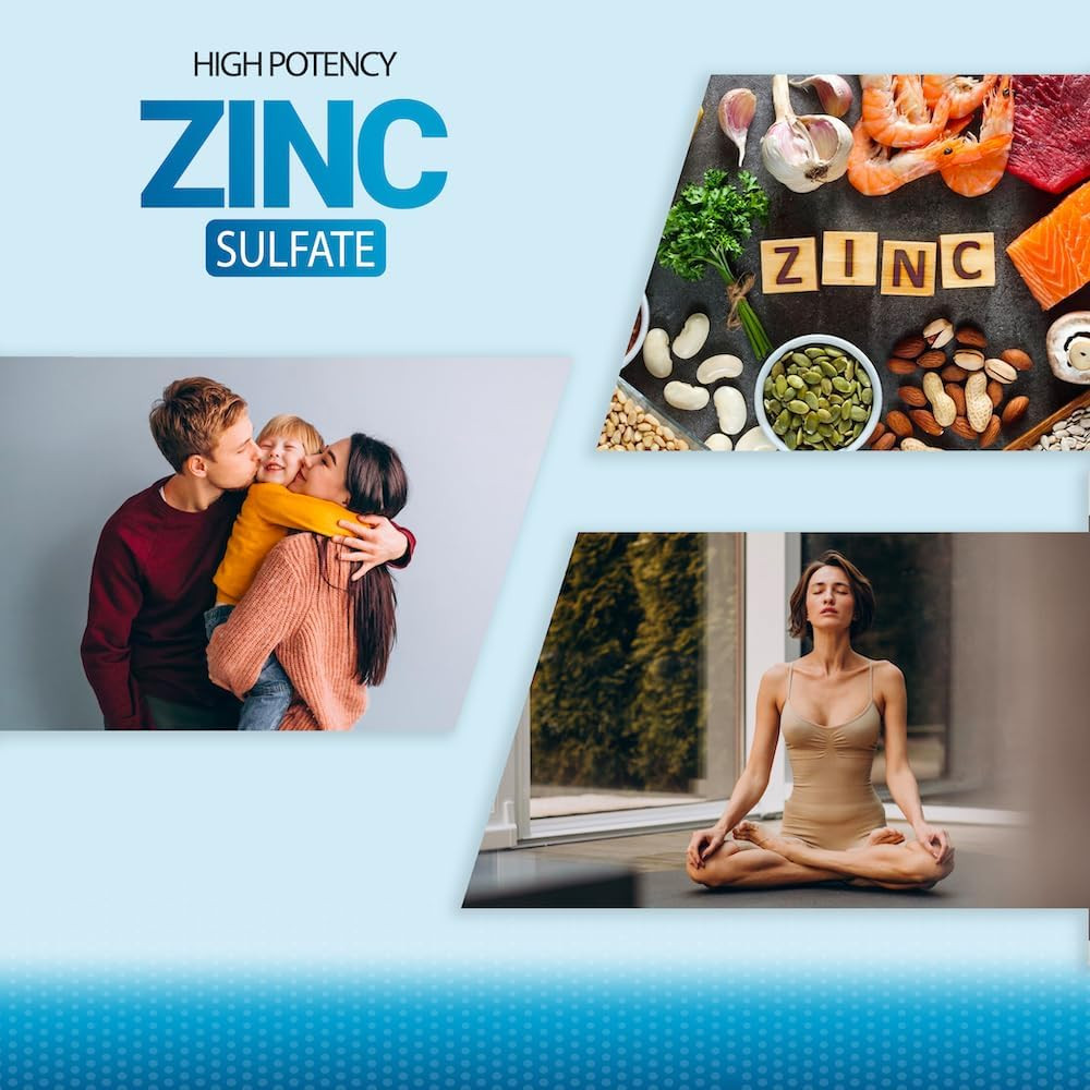Zinc 220Mg [High Potency] Supplement – Zinc Sulfate for Immune Support System 10
