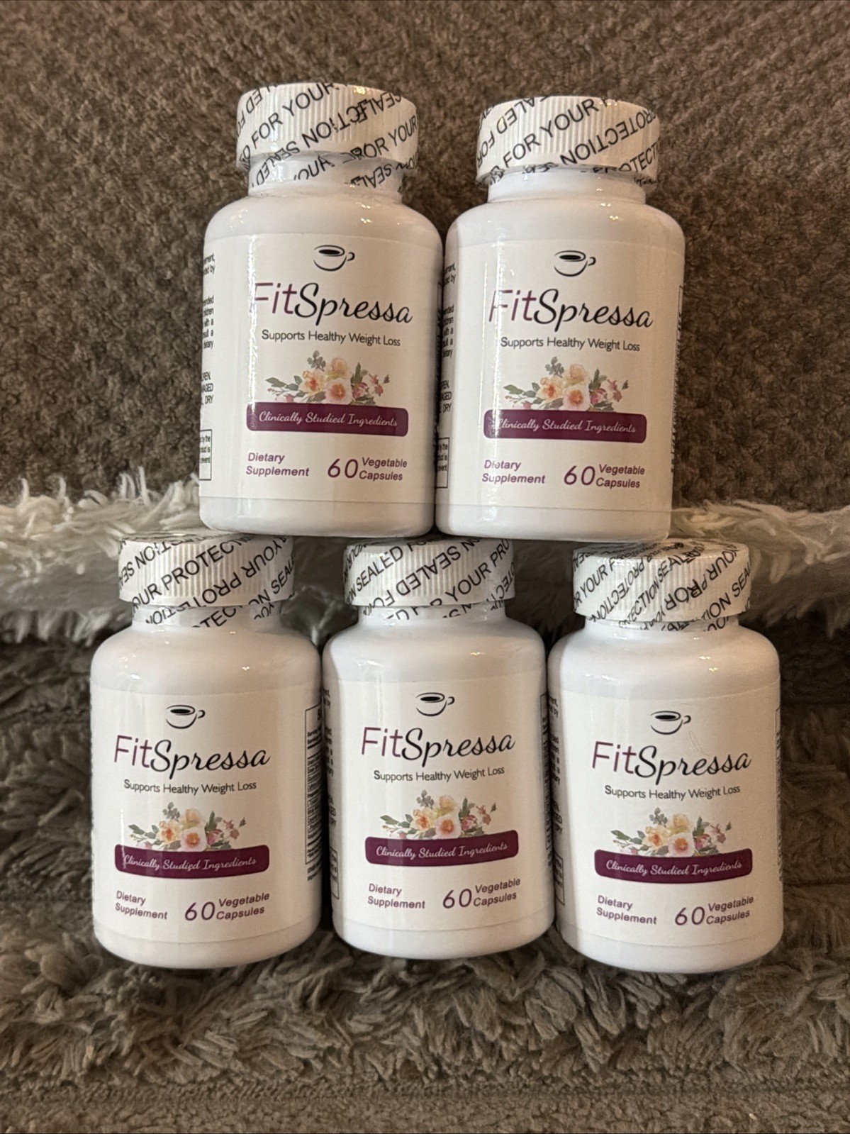 FitSpresso – Healthy Weight Loss Support Supplement Pills – 5 Bottles – 60 Each