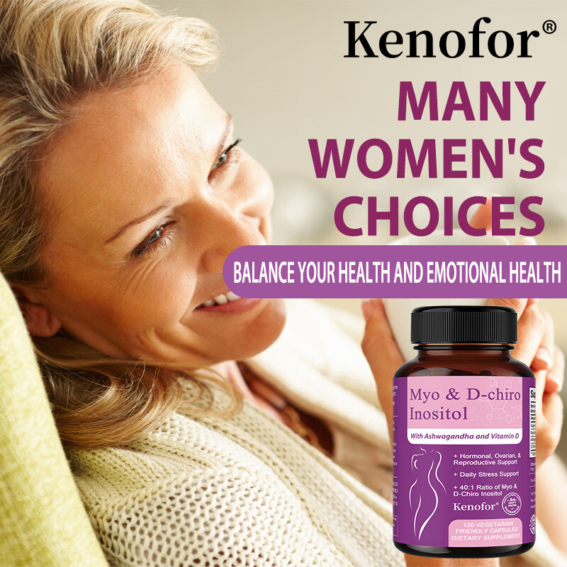 Myo & D-chiro Inositol Capsules -Regulates Female Body Functions-Physical Health