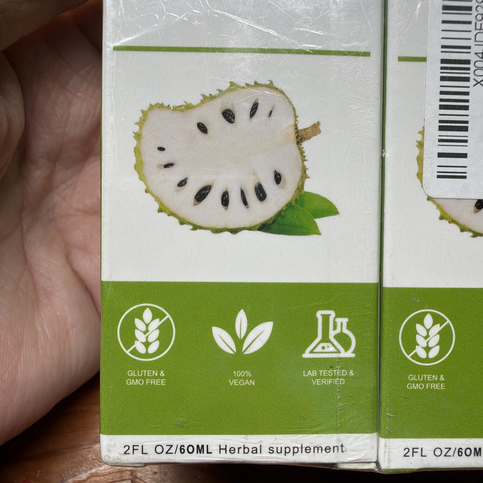 100 % Soursop Graviola Liquid Drops (Lot Of 2) Total 4 Oz. Exp:02/18/2027