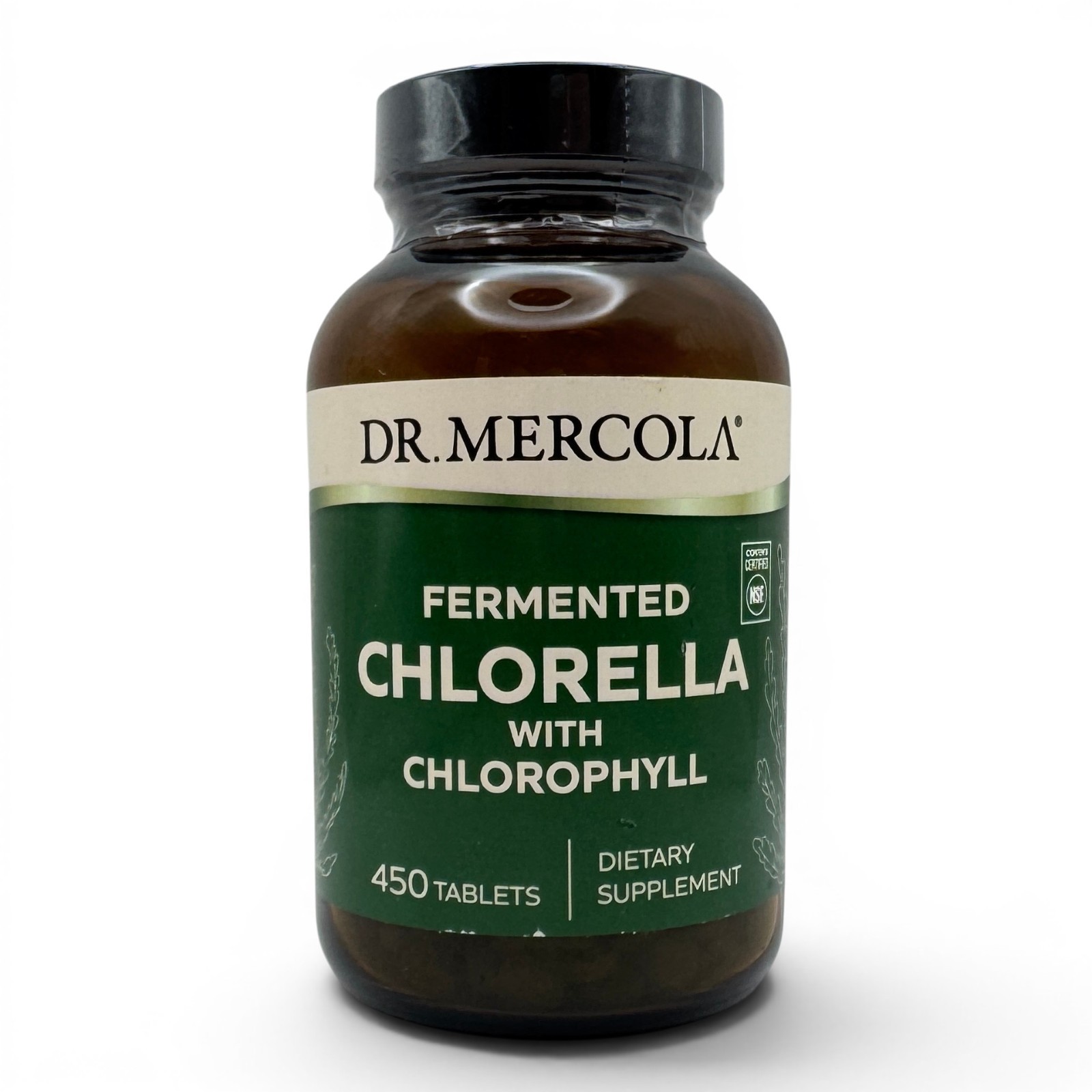 Dr Mercola Fermented Chlorella with Chlorophyll 450 Tabs EXP 9/2027