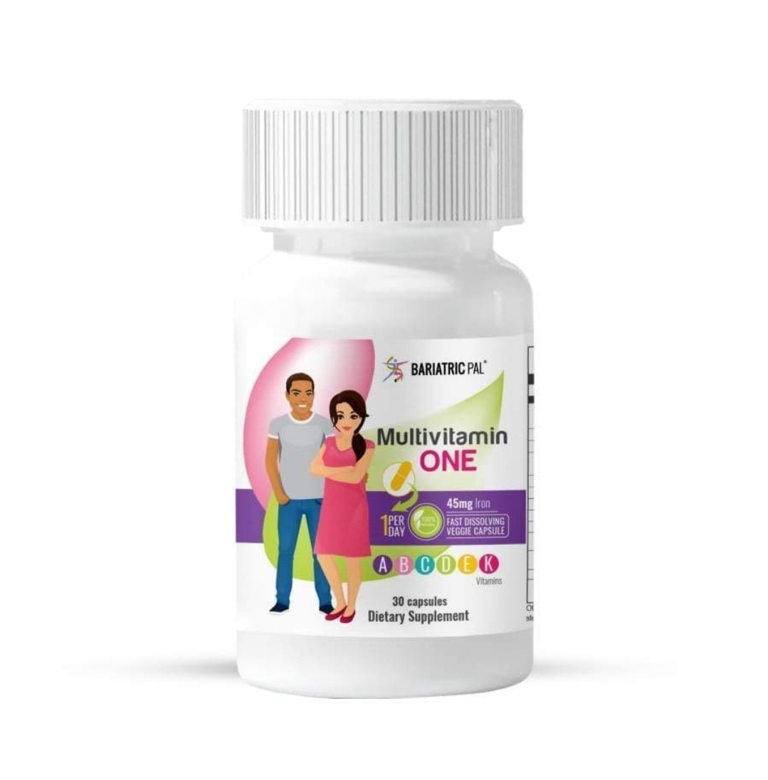 BariatricPal Multivitamin ONE A Day 45mg Iron Chewable Orange Citrus 30ct. NEW