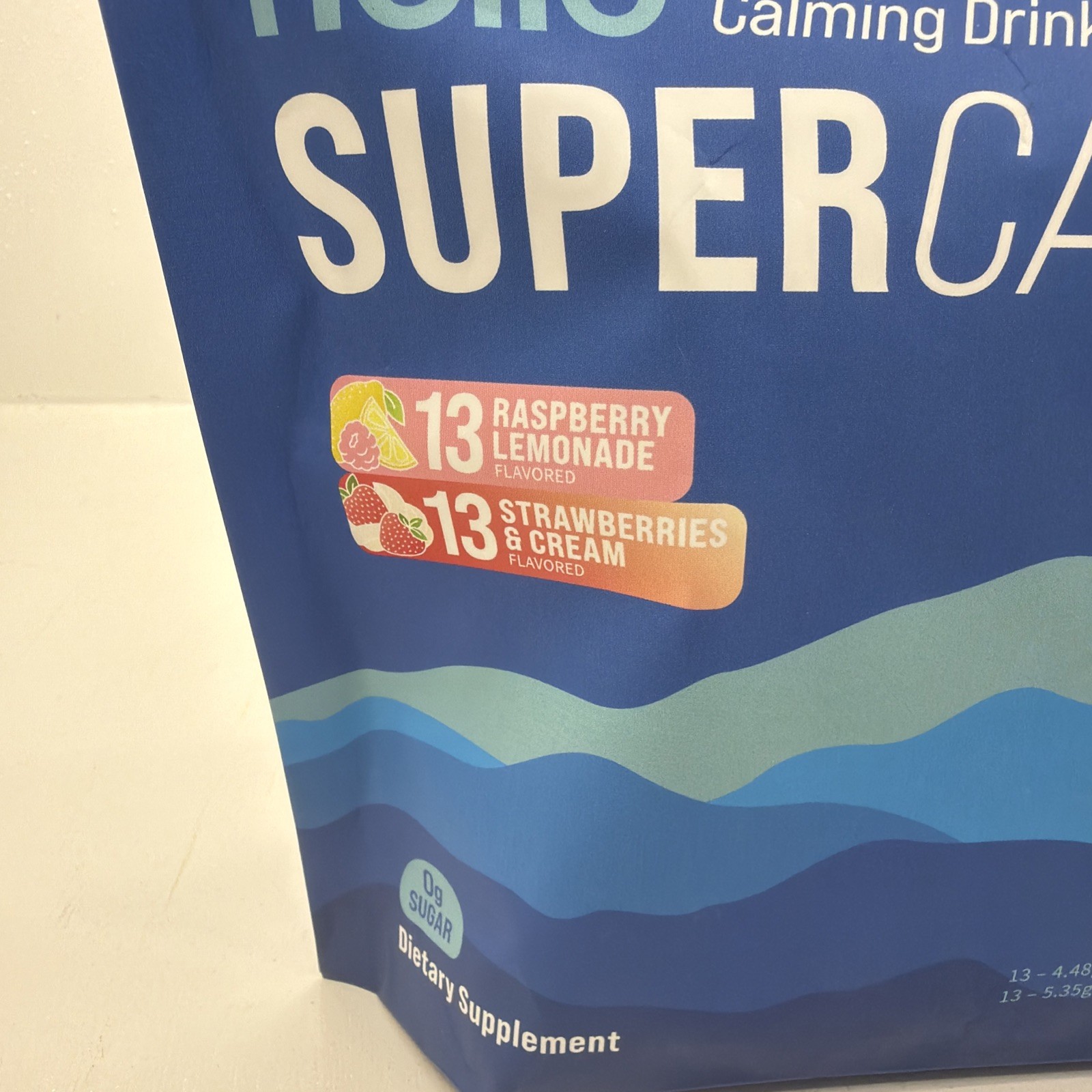 nello SUPER CALM Calming Drink Mix Rasp Lemon & Strawberri 23 Packets 02/28 EXP