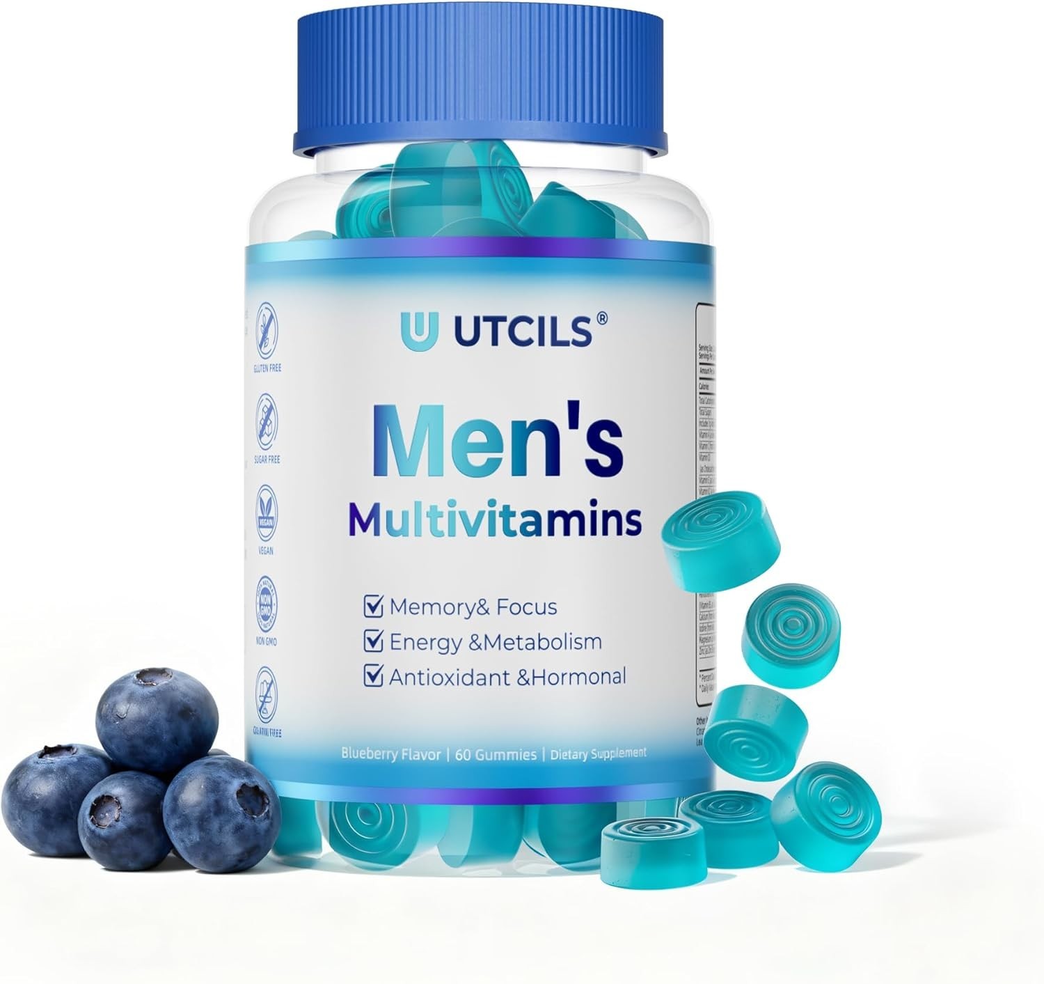 Mens Multivitamin Gummies for Men Daily – Zero Sugar Adult Gummy ..Exp- 092027