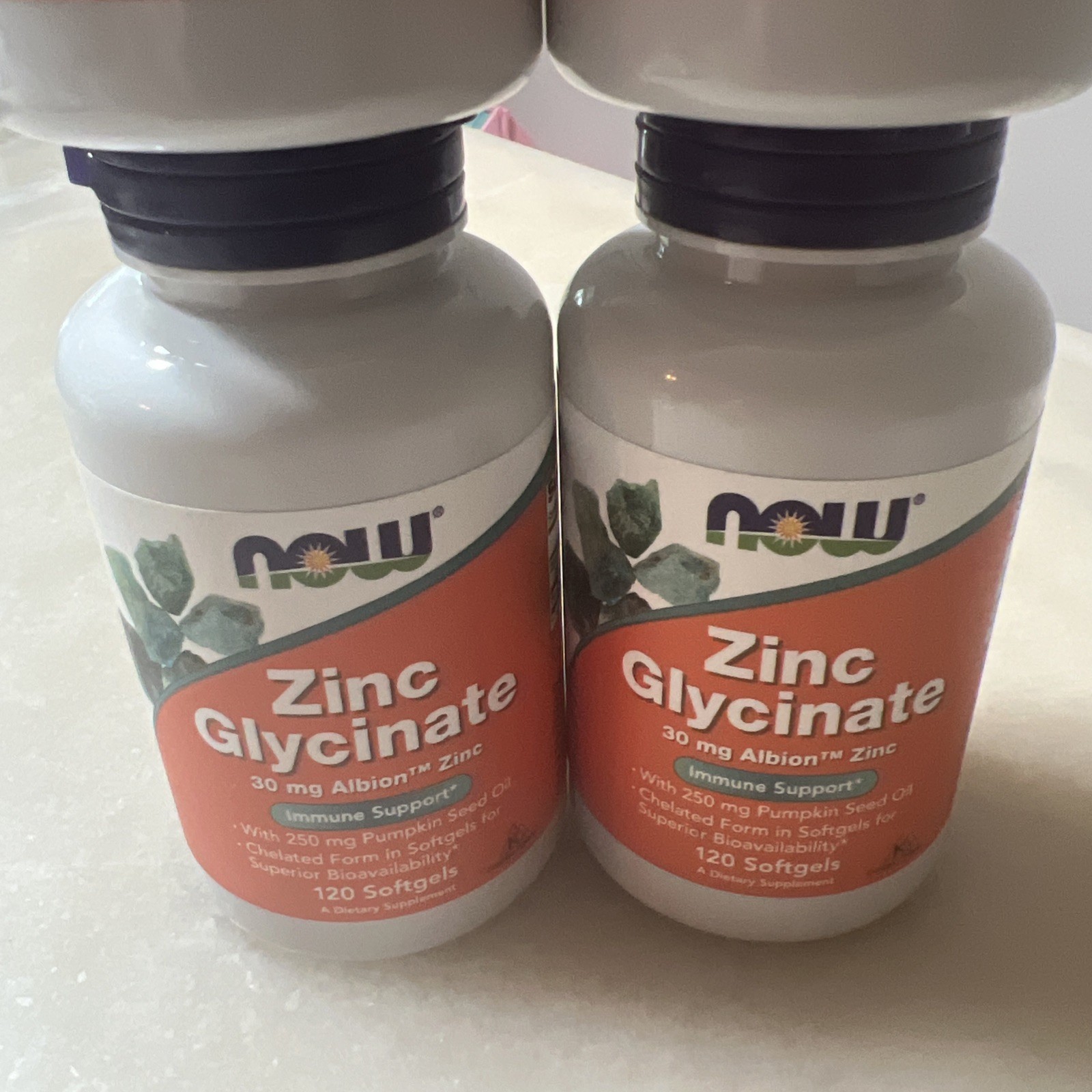 Zinc Glycinate, (5) PACK, 120 Softgels (600) total), Prostate Health