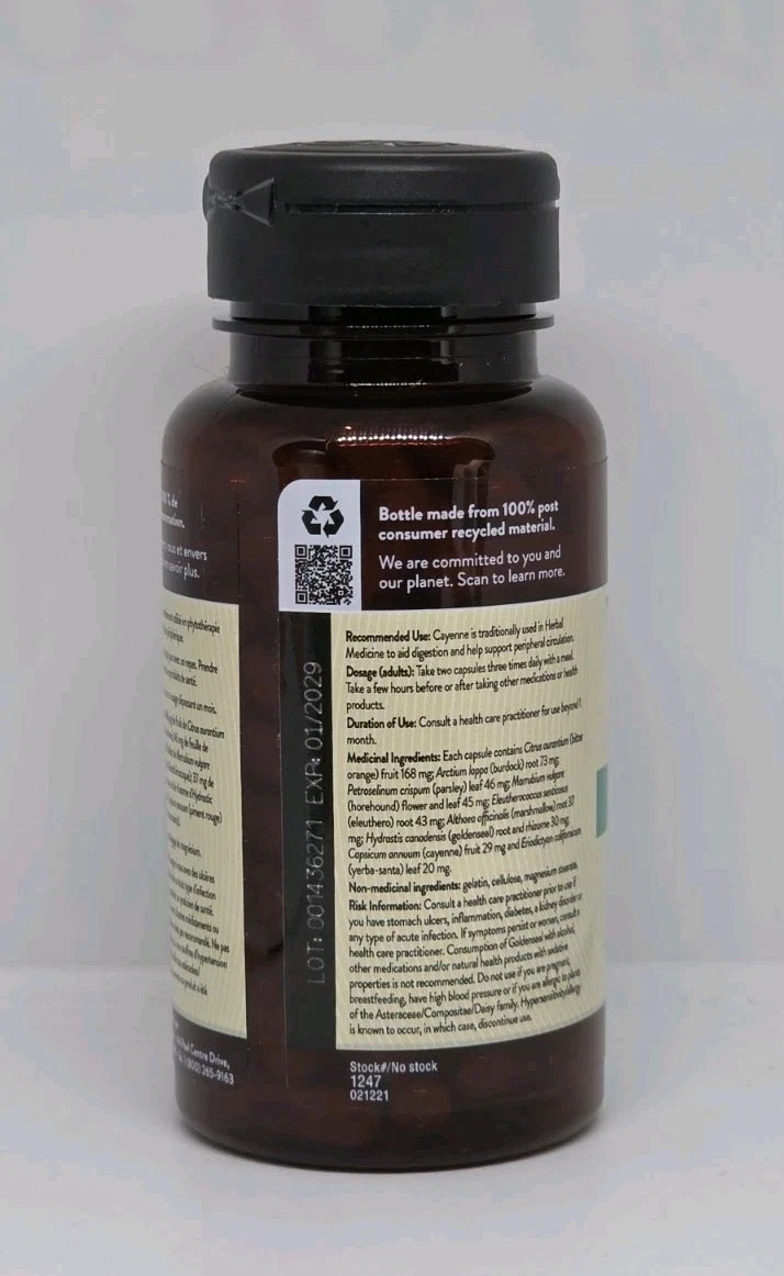 Nature’s Sunshine SN-X Herbal Combination 100 Capsules New Exp. 01/2029
