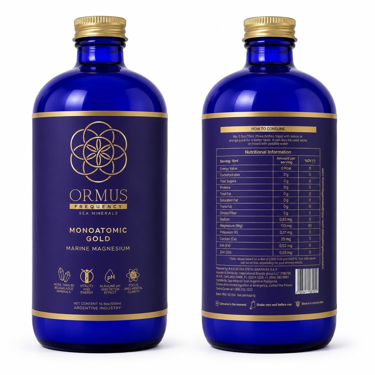 500ml ORMUS PATAGONIA ARGENTINA Pure Ormus Monoatomic Gold Liquid Minerals S…
