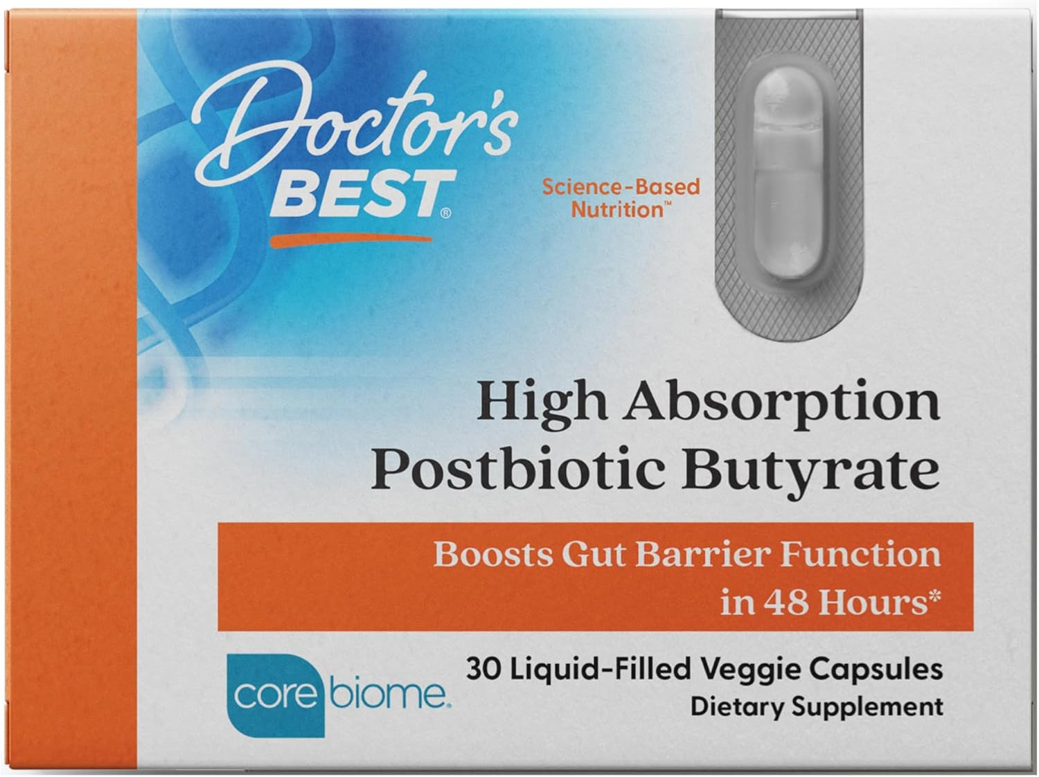 High Absorption Postbiotic Butyrate Featuring Corebiome, Gut & Immune Health,…