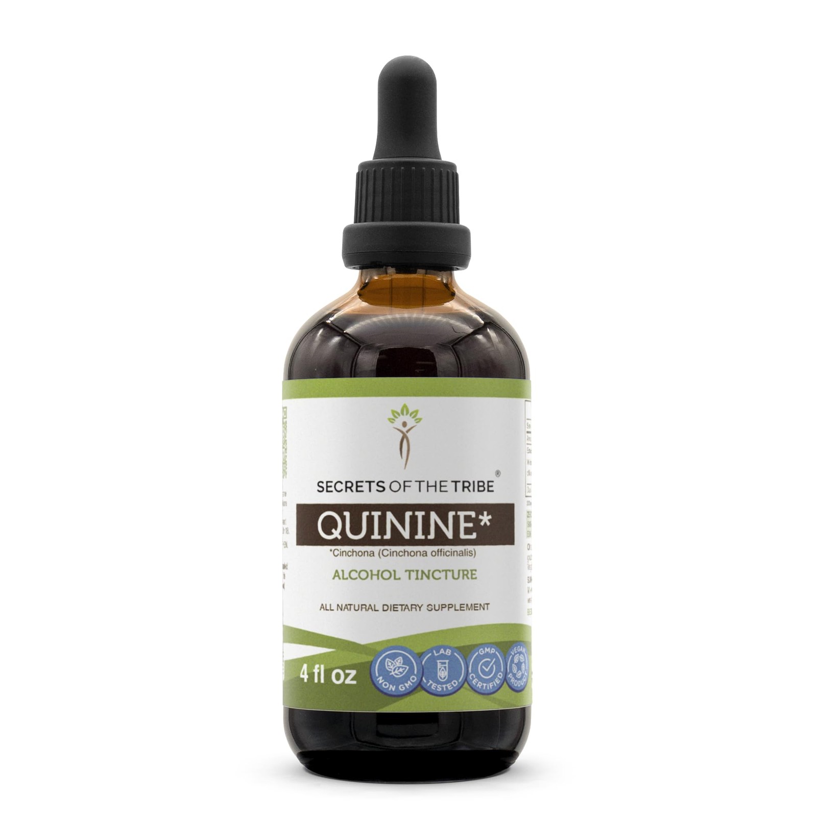 Secrets of the Tribe Quinine Tincture Alcohol Extract, HighPotency Herbal Dro…