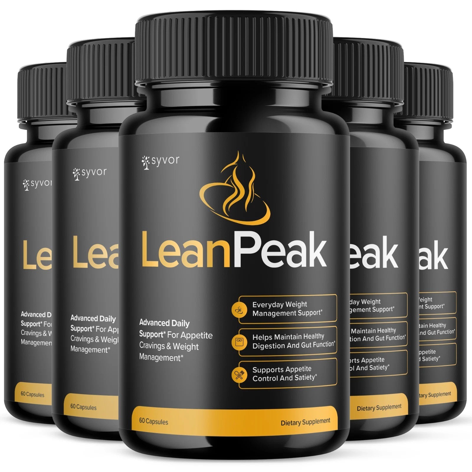 (5 Pack) Lean Peak Advanced Energy & Fitness Support Formula LeanPeak 300 Caps