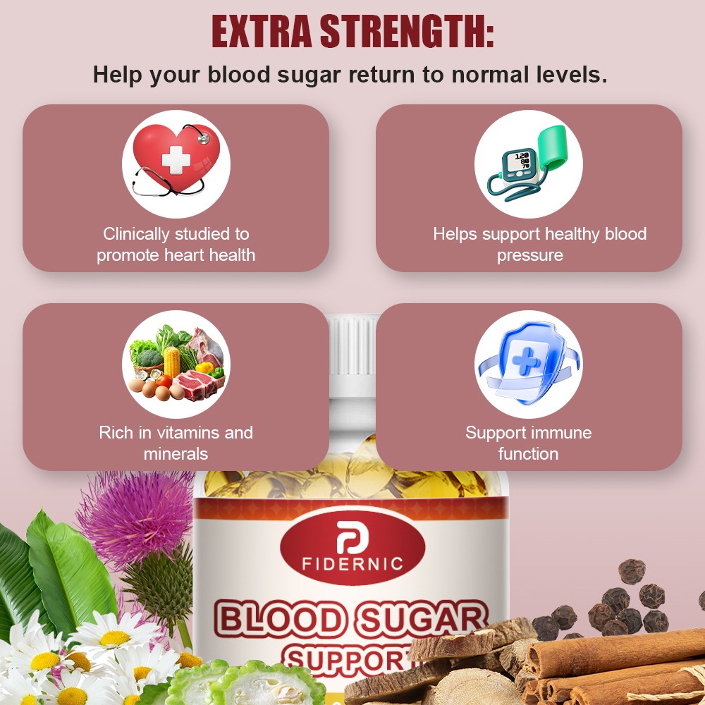Blood Sugar 120 Capsules, Maintain Healthy Blood Sugar & Support Immunity