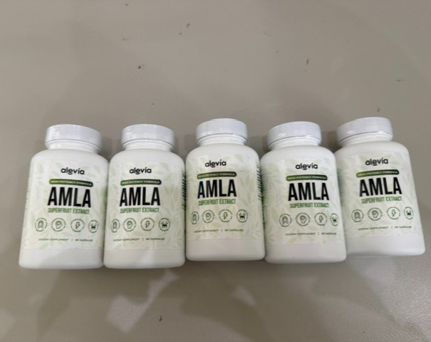 Alevia AMLA Superfruit Extract 60 Caps Each High Potency Formula- 06/28 – 5 Pack
