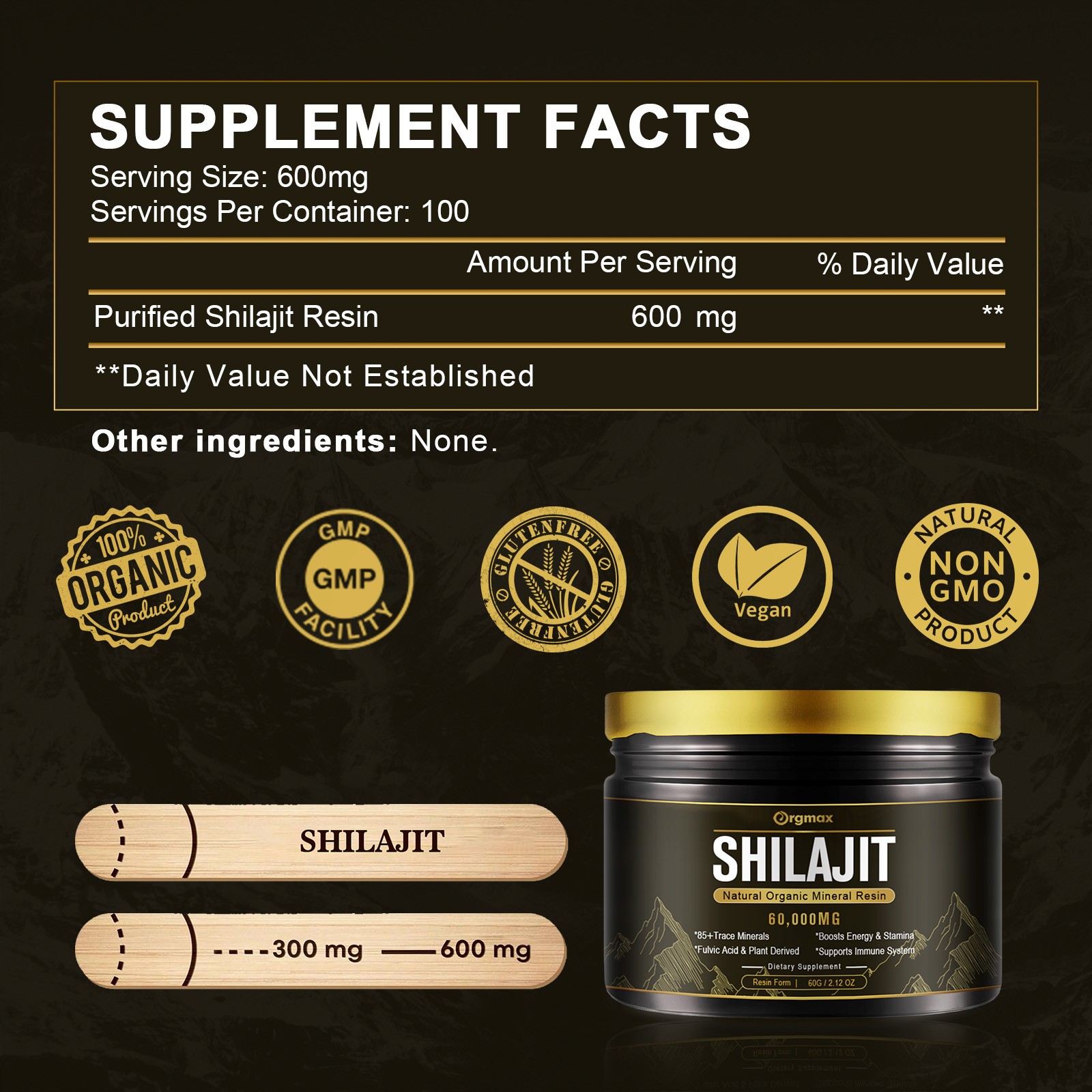 3 PACK Himalayan Shilajit, Soft Resin, Organic, Extremely Potent, Fulvic Acid