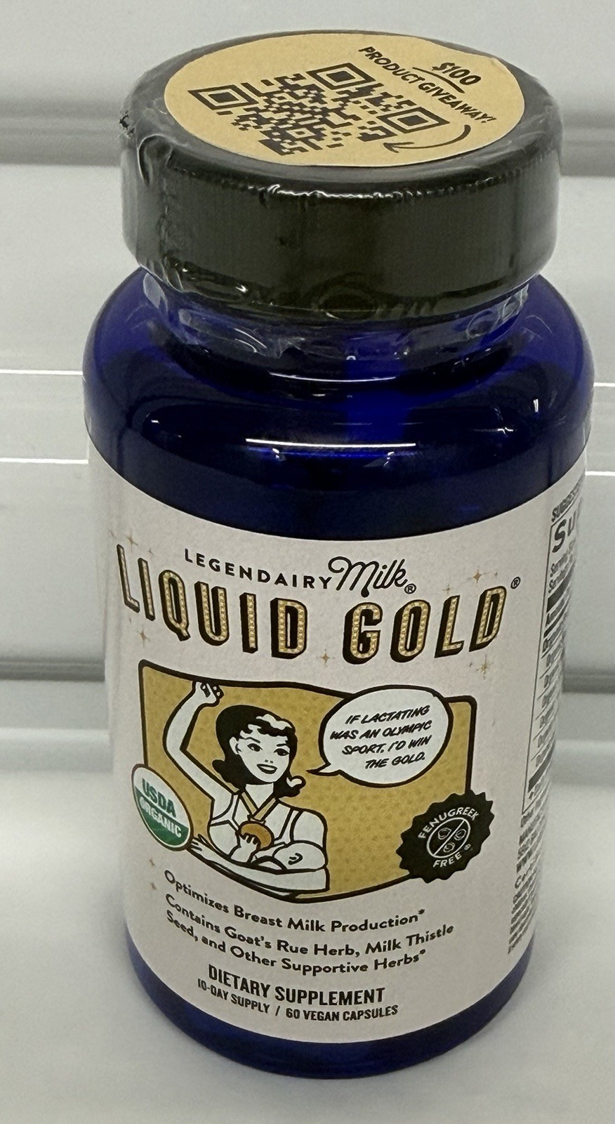 Legendary Milk Liquid Gold Dietary Supplement 60 Vegan Capsules Exp 02/2029