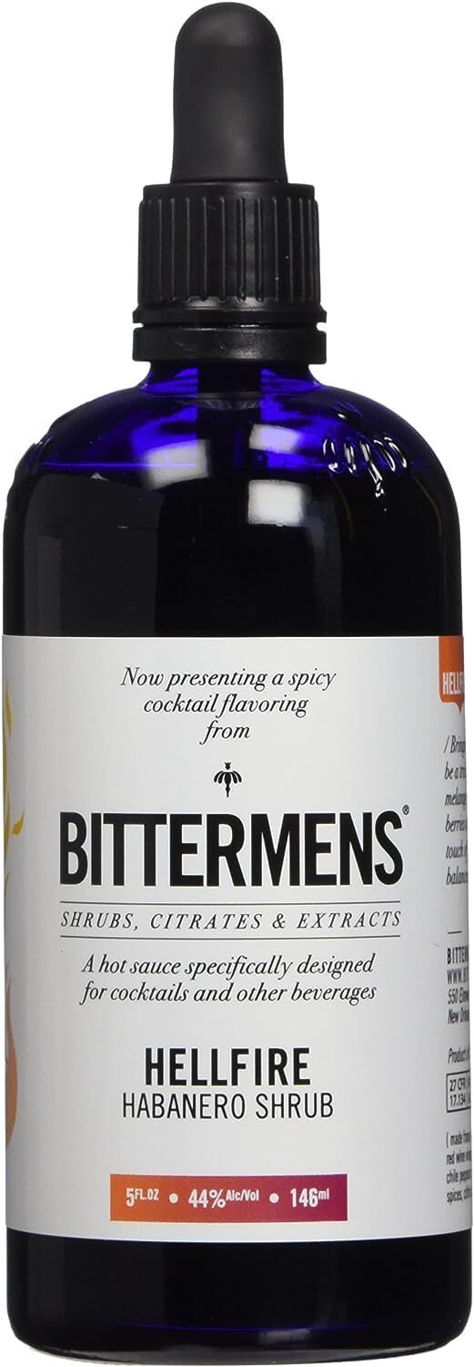 Hellfire Habanero Shrub Cocktail Bitters 5 Fl Oz Spicy Sweet Mixology Essential