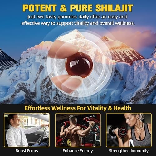 Pure Himalayan Shilajit Gummies Gold No Added Sugar I AshPure Himalayan Shilajit