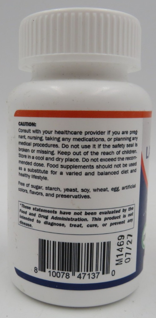 Vitamatic Taurine 2000mg Vegetarian Tablets 80ct Non-GMO Gluten Free EXP 10/28