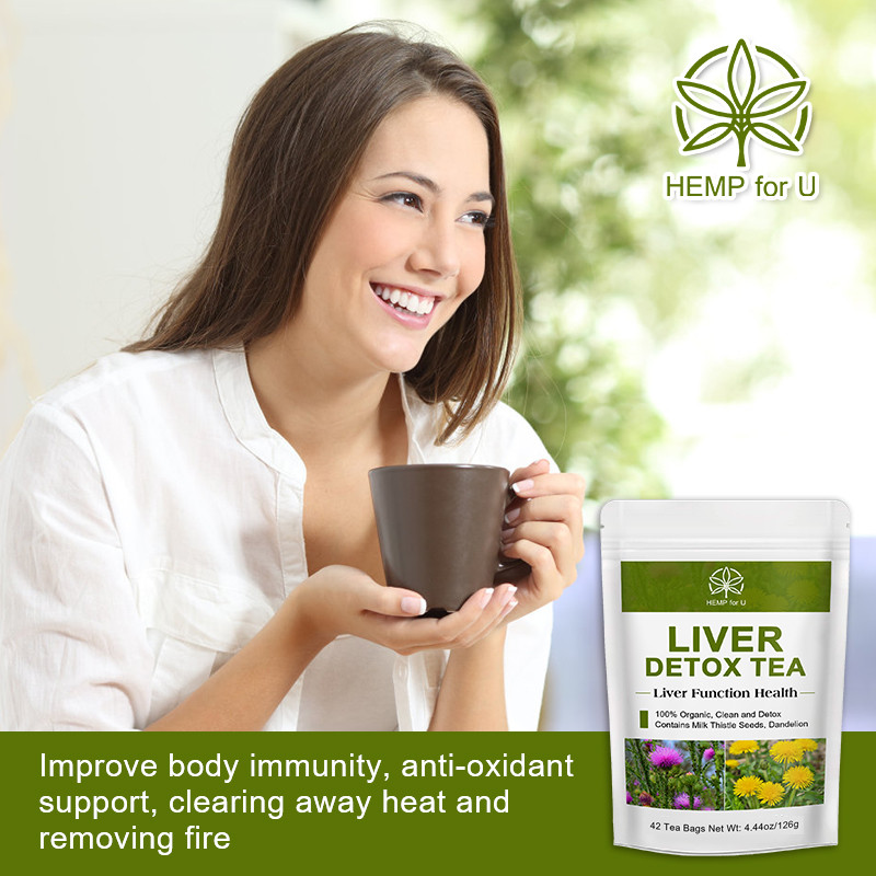 42 Bags Liver Cleanse & Detox Support Liver Detox Tea Herbal Kidney and Pancrea