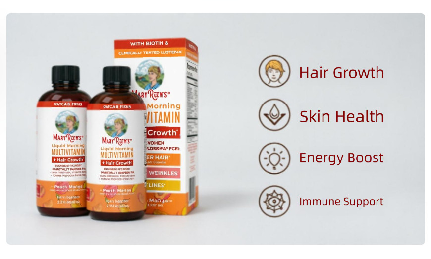 MaryRuth’s Women’s Multivitamin Liquid, Peach and Mango Flavor, 2 Bottles