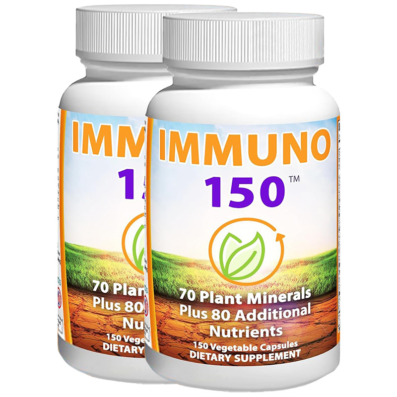 *1-3 Pack Immuno 150, Immune Support Supplement, Packed with 70 Plant Minerals