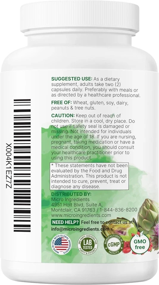 Detox,240 Liver Advanced Capsules-20-in-1 Veggie Complicated Liver Cleanse & Rep
