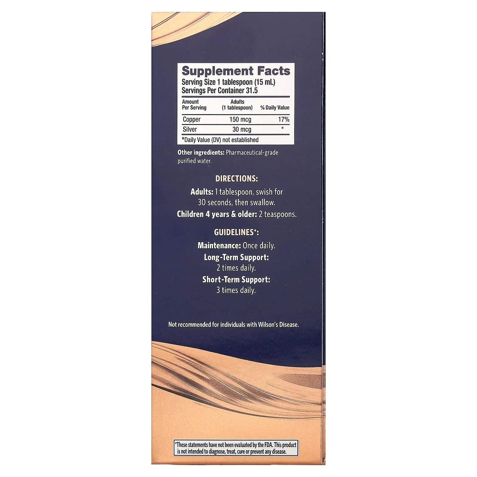 Bio-Active Copper Hydrosol, 10 PPM, 16 fl oz (473 ml)