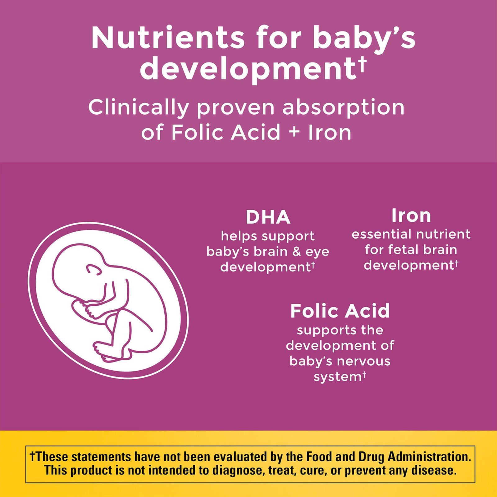 Nature Made Prenatal Vitamins for Women with Folic 110 Count (Pack of 1), Red
