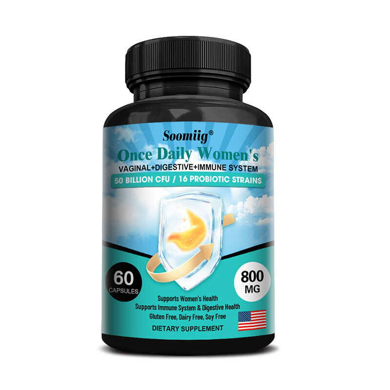 50 Billion Probiotics CFU Potency Gut Health Women 120 Capsules