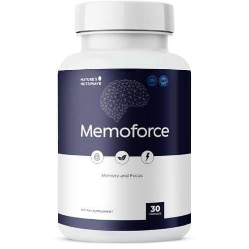 Nature’s NutriWave MemoForce Brain & Memory Support, 30 Capsules, Non-GMO