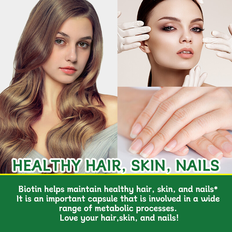 10000Mcg Biotin Collagen Capsules – Maximum Potency for Hair, Skin, Nails
