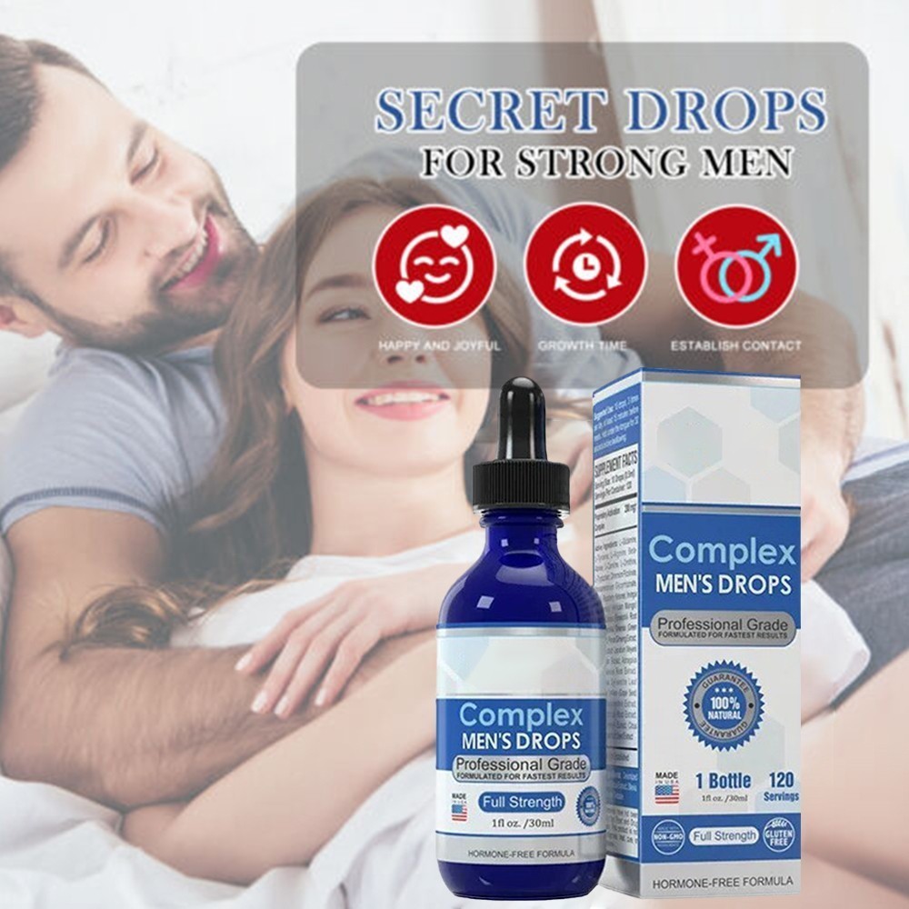1~10x Secret Male Growth Nutrition Drops,Complex Men’s Drops 30ml for Strong Men