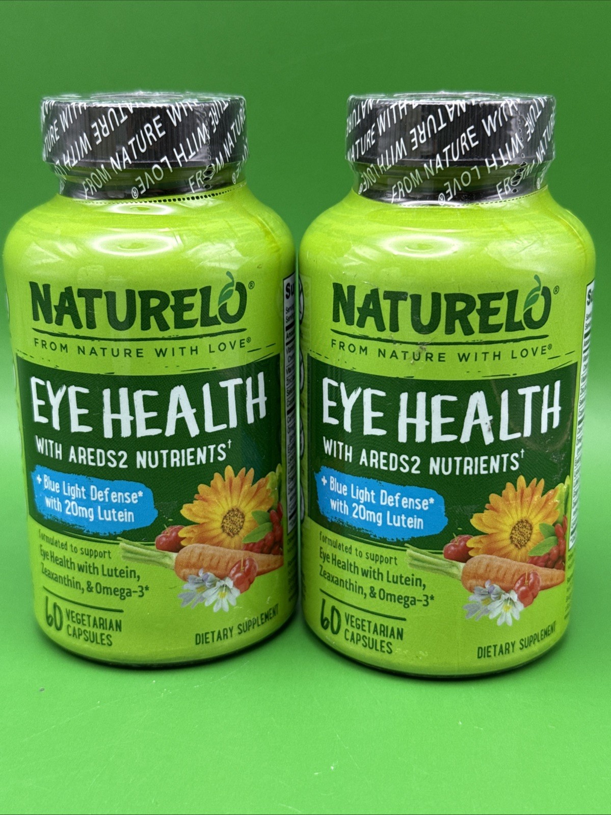 2x NATURELO Eye Vitamins Exp 5/26 AREDS 2 Formula 60ct (120 Total)