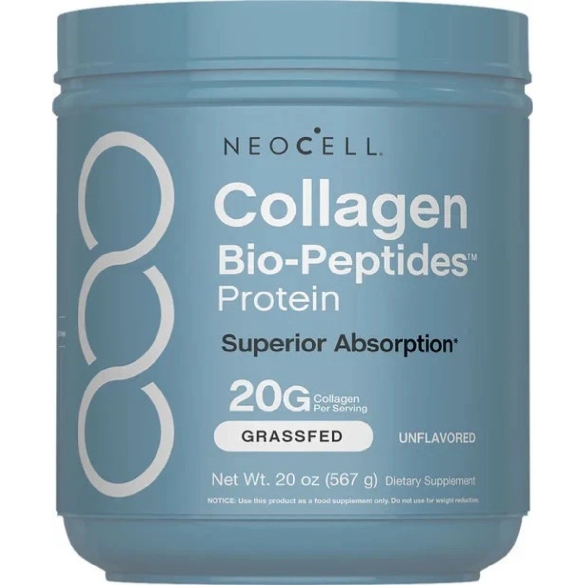 NeoCell Collagen Powder 20oz – Bioactive Formula for Skin & Joint Support