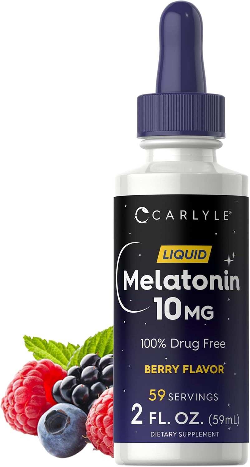 Melatonin 10Mg | 2 Fl Oz Liquid Drops | Berry Flavor | for Adults | Non-Gmo, Veg