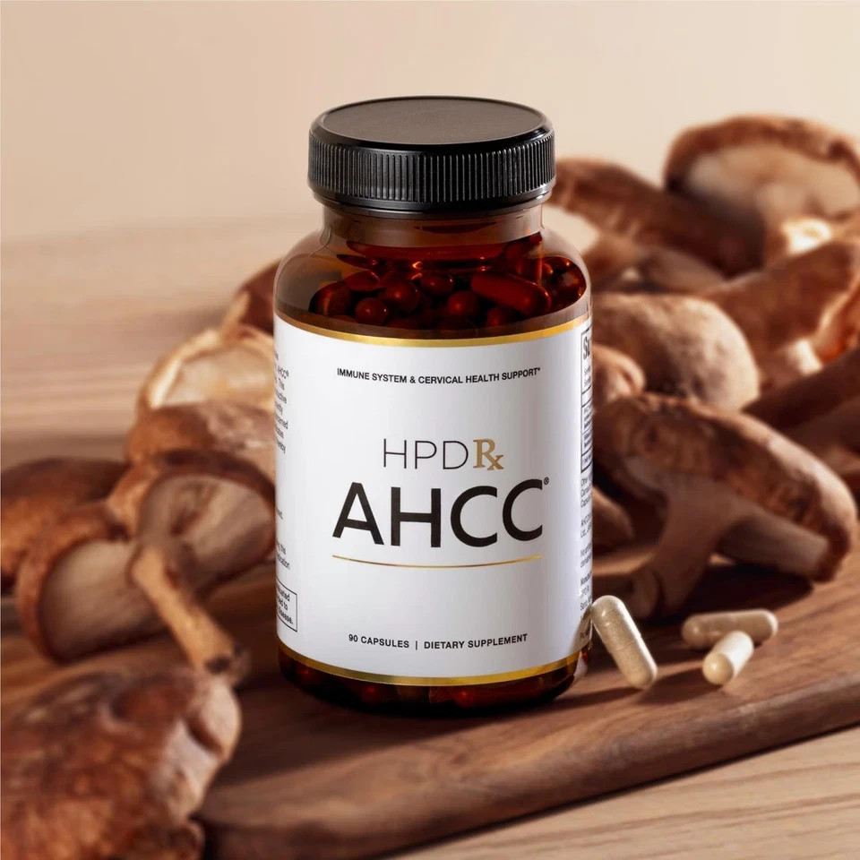 HPD Rx AHCC 90 Caps Immune Support Shiitake Mushroom 1100mg Extract Supplement