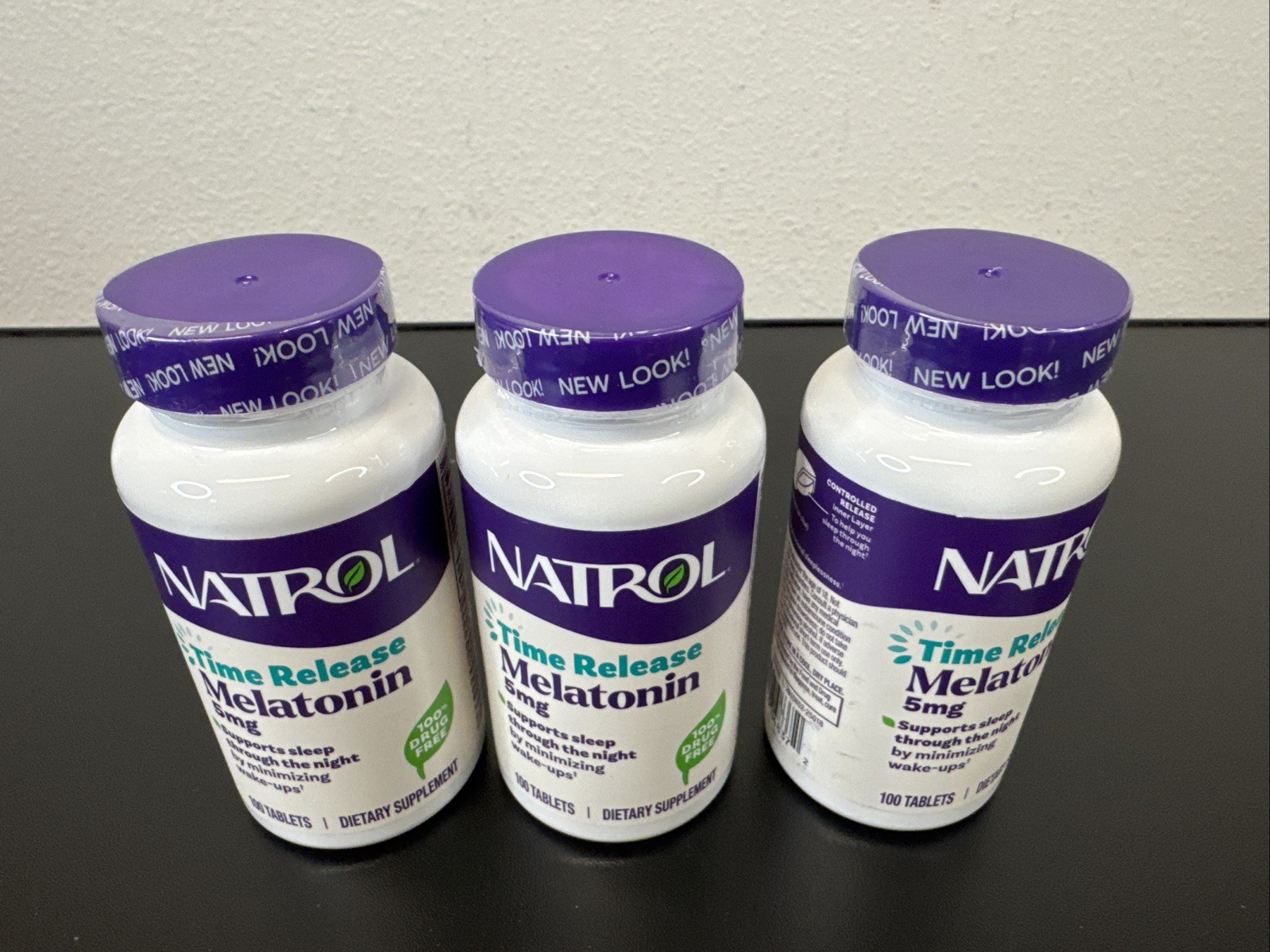 3 PACK Natrol Melatonin – 5mg Time Release – 100 Tablets Brand New Exp Jun 30 28
