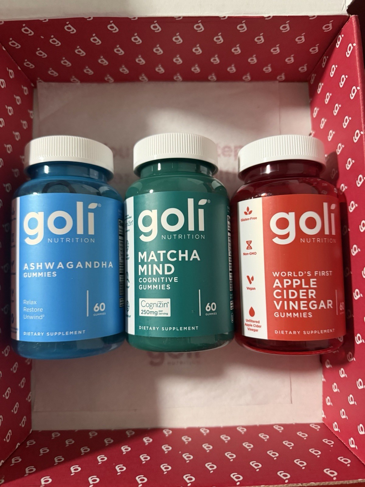 3 Pack Of Goli Best Sellers: Gut Health, Mind Focus And cortisol