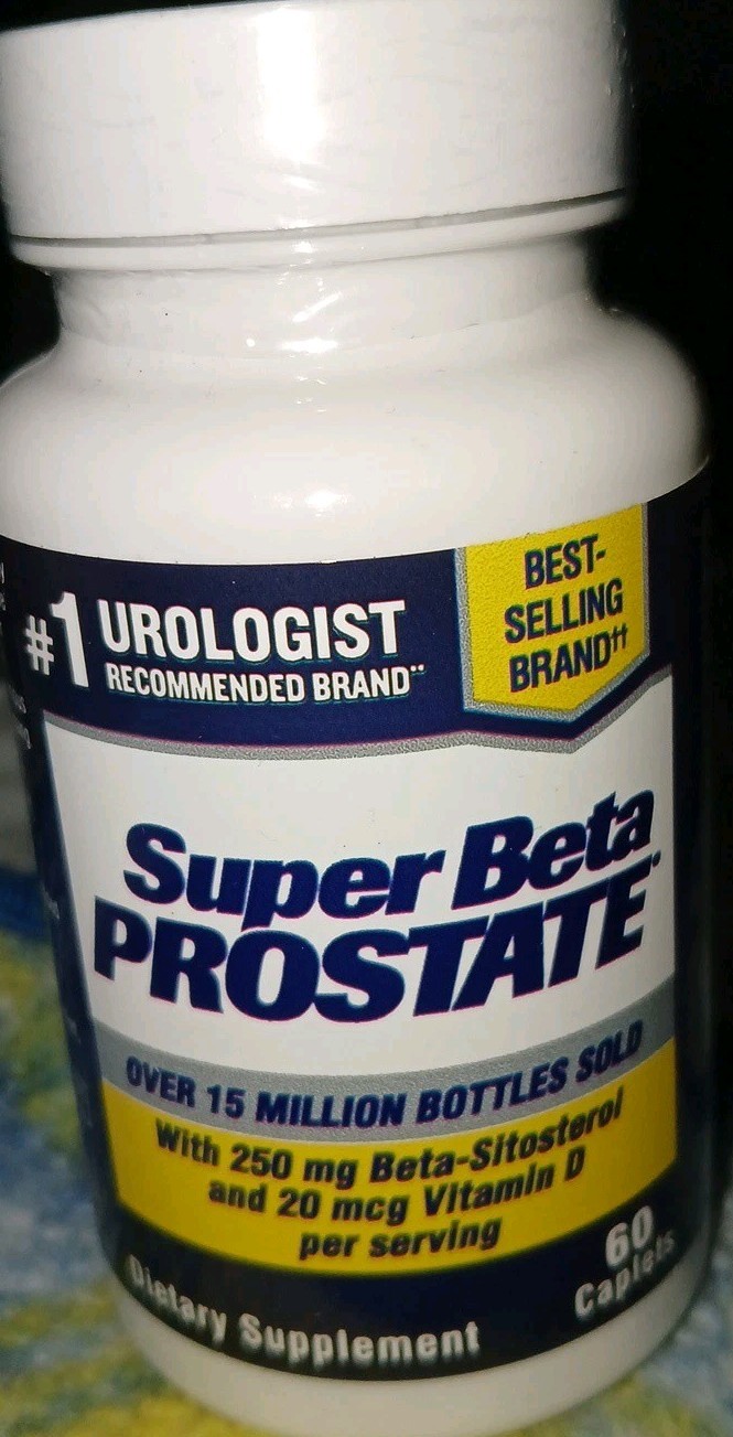 Super Beta Prostate 30 Day Supply 60 Caplets 250 MG Factory Sealed