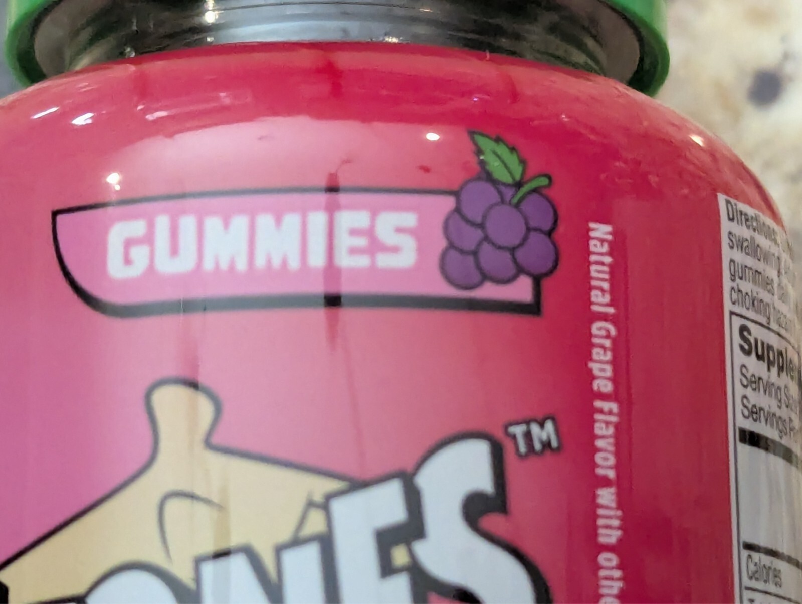 Flintstones Vitamins Kids Gummy Multivitamin + Iron Grape 60 ct exp: 12/2026
