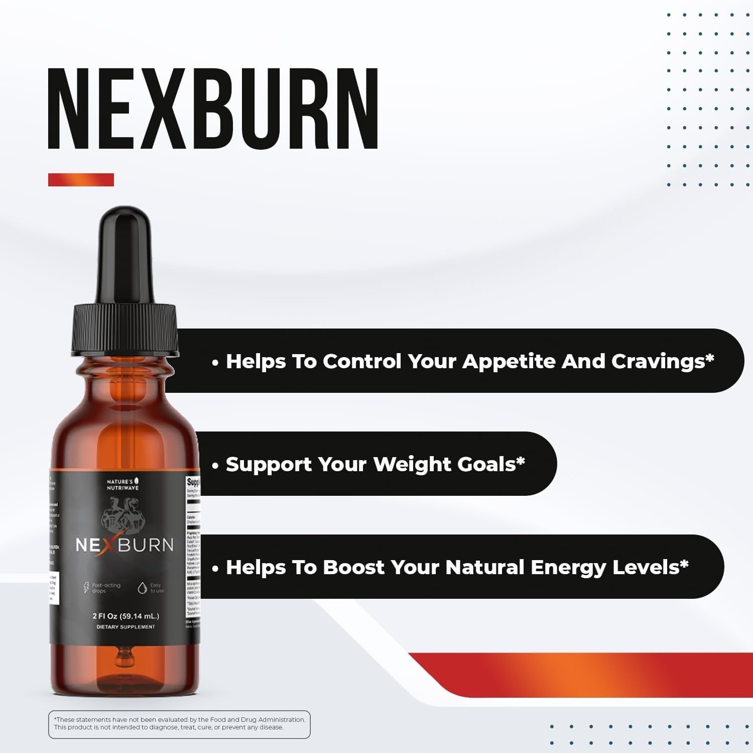 Nature’s NutriWave Nexburn Liquid Herbal & Amino Weight Supplement w Green Tea