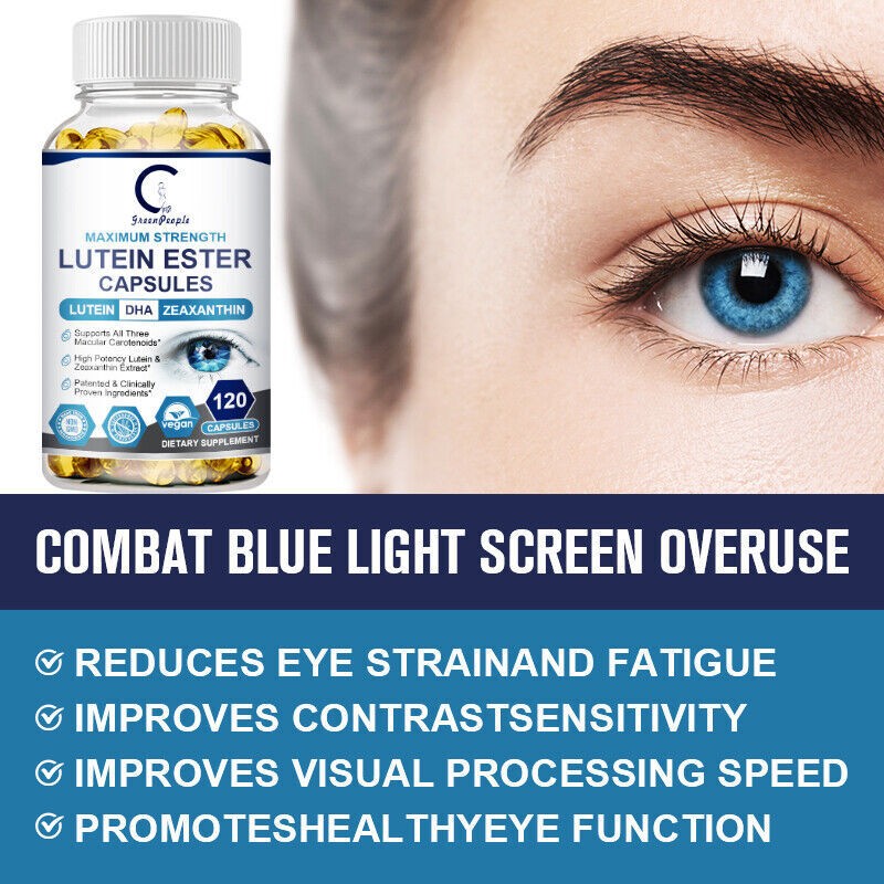 Eye Health Supplement, Lutein and Zeaxanthin, Vision Health, Eye Strain Support