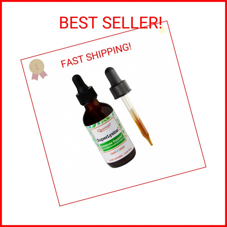 Quantum Health SuperLysine+ Immune Support|Liquid Extract Tincture for Easy Abso