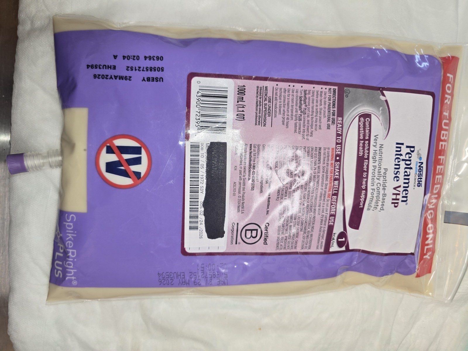 Nestle Isosource 1.5 Cal Tube Feeding Formula Unflavored 250 mL Carton 24 Count
