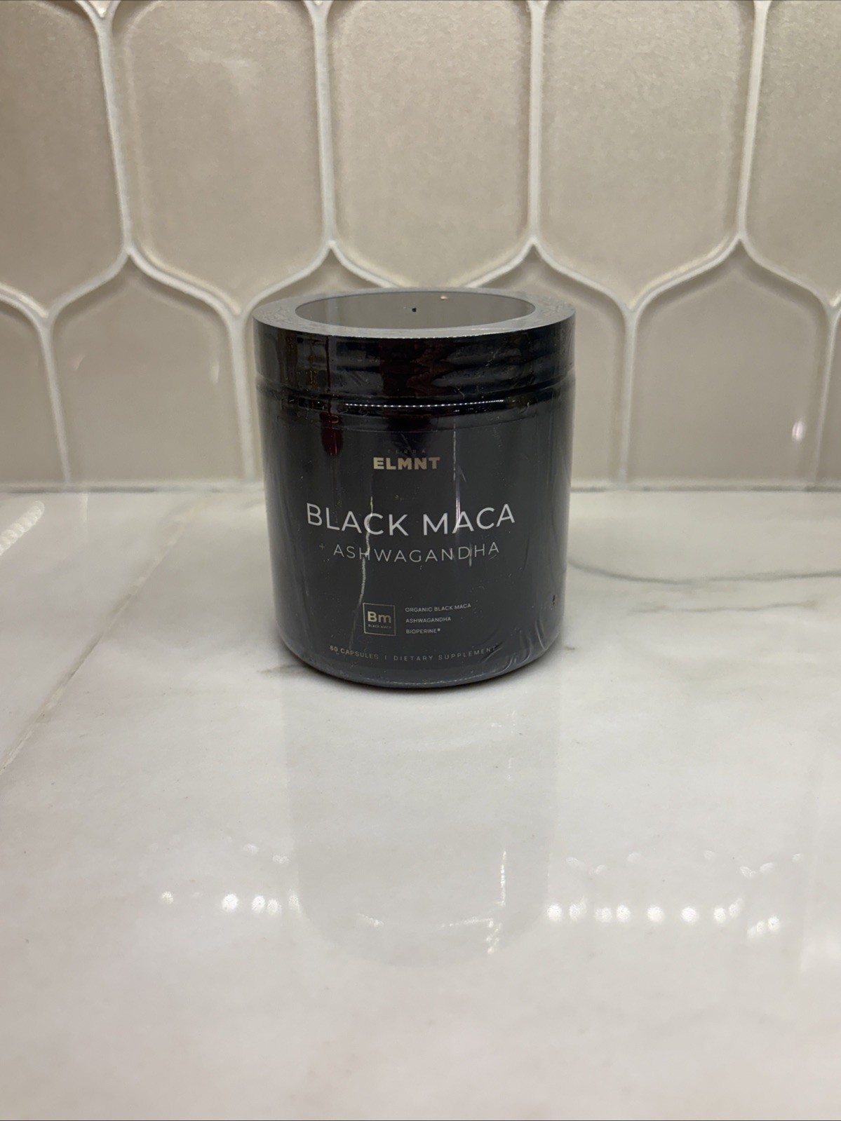 ELMNT Organic Black Maca Root + Ashwagandha, High Potency Male Booster