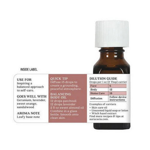 Essential Oil Patchouli (pogostemon cabin) 0.5 Fl Oz