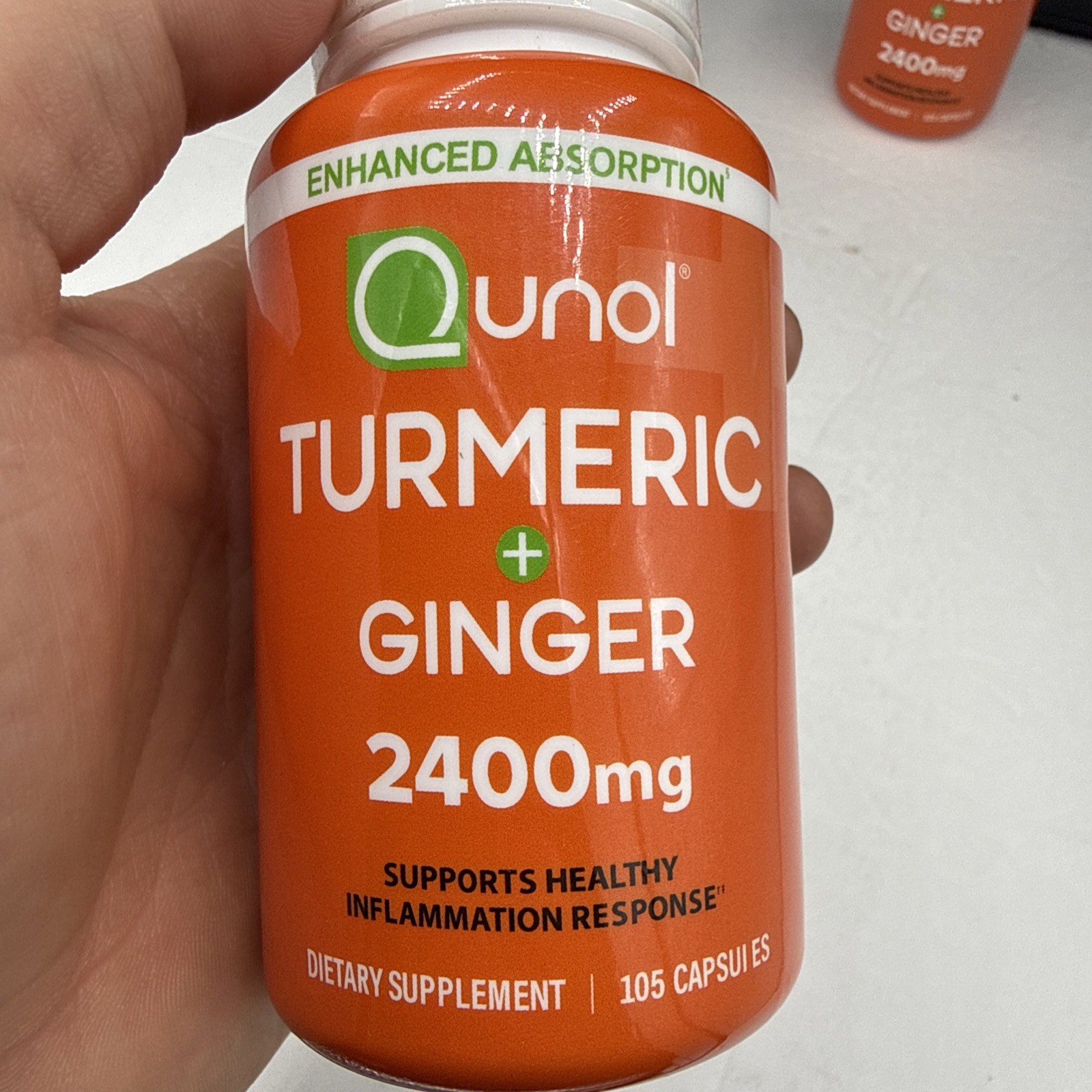 2 Turmeric Curcumin with Black Pepper & Ginger, 2400mg Joint Support, 210Count